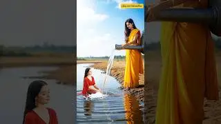 Woman Saves a Mermaid by Filling the River with Water | Emotional Story | Subscribe First #aishorts