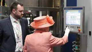 The Queen opens a new Highland Spring factory