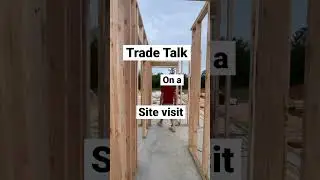 Custom home walkthrough on a site visit. #customhome #homebuilder #homebuilding #customhomes #build