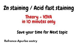 Acid Fast staining // ZN staining