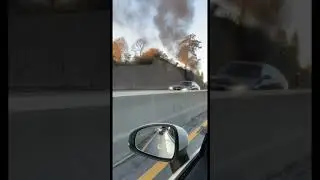 Electric car accident in Oslo🔥 #tesla #electric #fire #burning #fail #accidentnews #accident