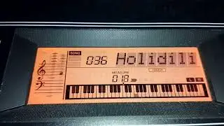 #36 Holidili with Staff Notation and Keyboard Demo (Yamaha Built-in Song)