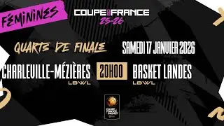 LIVE - COUPE DE FRANCE | Charleville-Mézières (LBWL) - Basket Landes (LBWL)