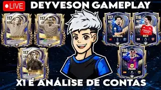 Jogando FC mobile x1 com os inscritos e an&aacute;lise de conta