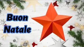 Stella Origami | Come Fare un Stella di Natale di Carta | Artigianato di Natale
