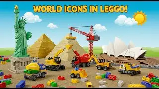Building Iconic Landmarks with LEGO! 🧱 Statue of Liberty, Pyramid & Sydney Opera House
