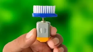 Diy Simple Life Hacks With DC Motor And Brush