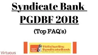 Syndicate Bank PO Recruitment 2018 (Top FAQ's)