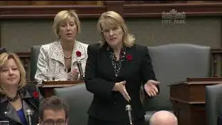 Sylvia Jones Stands Up For Proper Siting of Hydro Poles 2014 11 06