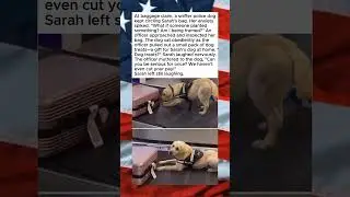 POLICE DOG SNIFFS TREATS INSTEAD OF THREATS😁🤗