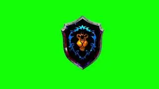 Green Screen - World of Warcraft - Horde vs Alliance Logo Shield