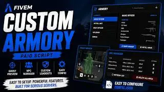 HolyArmory - Easy Armory NPC System for FiveM | Weapon Loadouts & Preview Placement