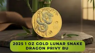 2025 1 oz Gold Lunar Snake Dragon Privy BU Australian Perth Mint