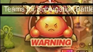 Summoners War ~ Subjugation Battle Teams ~ Runes and Stats