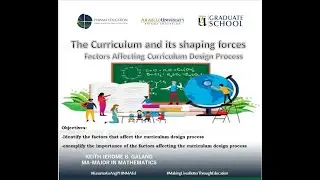 Factors affecting Curriculum Design Process