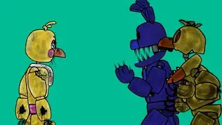 [DC2]Sinister chica and Sinister bonnie vs Withered toy chica