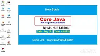 Static Block FAQs in Java By Hari Krishna || new Core Java Batch from today @4PM Demo Link is in Des