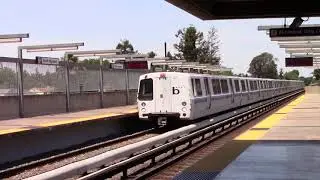 Bart Train - C2 Morrison-Knudsen #2580 Warm Springs Bound Green Line at South Hayward