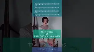 〜relative pitch trainig vol.1〜・sing 7 modes of Major/natural minor scale#saxlesson#churchmode #教会旋法#