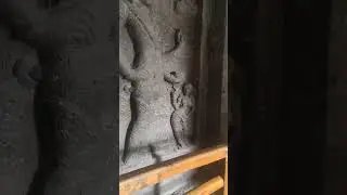 Amazing sculptures of Lord Shiva Parvati at Ellora caves In India