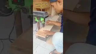 Cara membuat lobang jalur riveter rel track saw #woodworking #project #diy #tracksaw #furniture