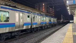 E131系800番台N3編成　発着シーン