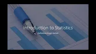Introductory Definitions Statistics