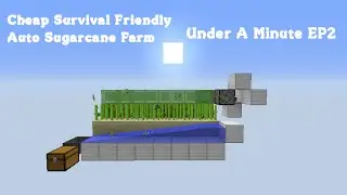 Fully auto slime block sugarcane farm 1.8-1.16+ - Under a minute EP2 - Minecraft!