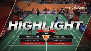 Alif Rafsyah M/Rayhan V (Mutiara Cardinal Bandung) VS Afrizal Restu/Nahla Aufa (Jaya Raya Jakarta)