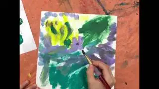 4-8th Ed Trask inspired bird paintings