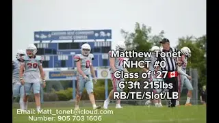 Matthew Tonet - NHCT 2025 Highlight Tape