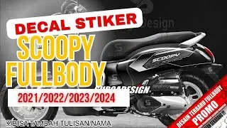 DECAL STIKER SCOOPY FULLBODY 2021 2022 2023 2024 #sticker #scoopy #decalsticker #banyuwangi