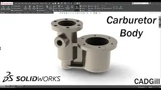 Automotive Carburetor Body 3D model SolidWorks