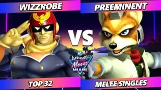 LMMM 2025 - Wizzrobe (Captain Falcon) Vs. Preeminent (Fox) Smash Melee - SSBM