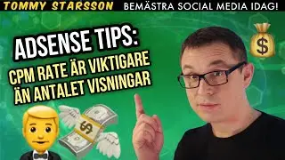 Adsense tips kolla cpm rate, inte antal visningar