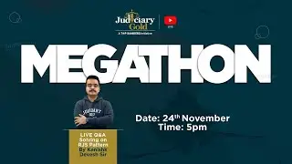 LIVE Question Solving on RJS Pattern by Judiciary Gold | Rajasthan Judicial Service Exam | MEGATHON