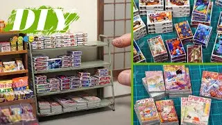 DIY 80年代流行ったおもちゃと棚のミニチュア作り！　懐かしの駄菓子屋作り#7