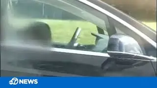 Tesla driver caught asleep at the wheel