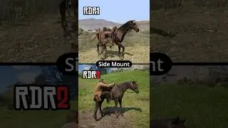 RDR1 VS RDR2 - Horse Mounting Comparison