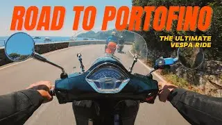 Riding Vespa GTS 300 to Portofino | RAW POV - No Talking