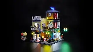 BriksMax Light Kit For Lego Creator Townhouse Pet Shop & Cafe 31097