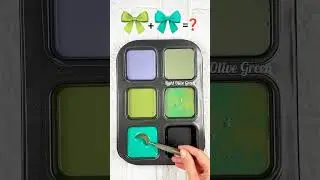 &ldquo;Vibrant Pastel Mix: Soft Lavender, Olive Green & Aqua Teal Palette&rdquo; #colormixing #artshorts