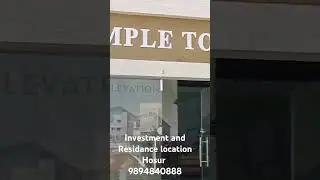 Best investment property in HOSUR 9894840888