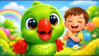 Mitthu Mitthu Tota 🦜 | Cute Kids Cartoon Song Hindi | Baby Songs for 1–5 Years #kids #mitthu