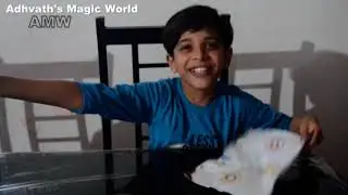 Disappearing glass Trick✅  Magic by  Master Adhvaith👀