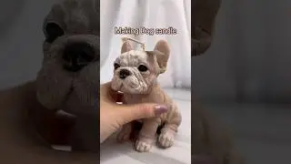 Making dog candle candle🤎🐶 #candle #candles #candlemaking #diy #candlebusiness #dog #brown #soywax