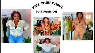 2019 FASHION FALL THRIFT  HAUL 90'S FASHION TRENDS