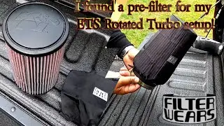 Filterwears Pre-Filter for my ETS Rotated Intake setup with the K&N Universal Airfilter RE-0870
