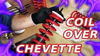 Coilover para chevette, como montar( fora do carro)