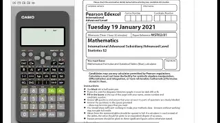 Edexcel IAL S2 WST02 January 2021 Paper full discussion (Y13 Further Math)
